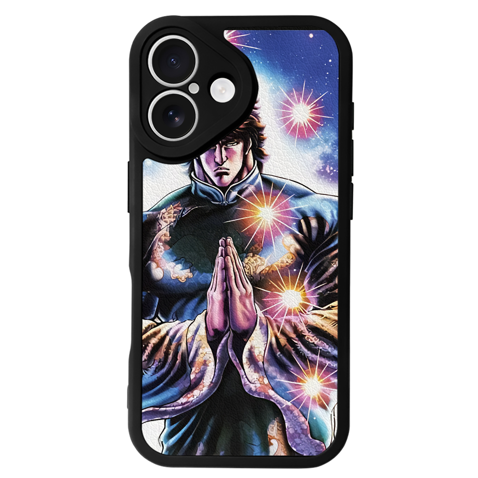 （画像用） 北斗の拳 Fist of the North Star 【iPhone 16シリーズ対応】シリコンスマホケース（レザー調） 材質：シリコン